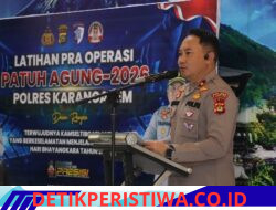 Tekan Angka Kecelakaan Lalu Lintas, Polres Karangasem Gelar Latpra Ops Patuh Agung 2026