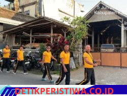 Jaga Stamina dan Kebugaran Tubuh, Waka Polsek Bebandem Pimpin Personil Jalan Santai Lewati Pasar hingga Kolam Renang Tunjung Susila