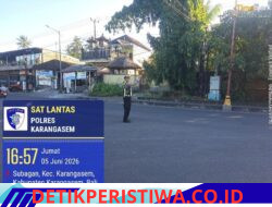 Pastikan Kelancaran Arus Lalulintas, Unit Turjawali Sat Lantas Lakukan Gatur  Lalin di Pos 3 Patung Salak Jasri