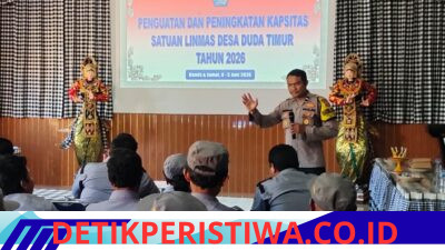 Bhabinkamtibmas Berikan Penguatan dan Peningkatan Kapasitas, kepada Satlinmas Desa Duda Timur