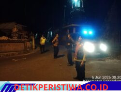Cegah Tindak Kriminalitas Dini Hari, Polsek Bebandem Gelar Blue Light Patrol Sasar Objek Vital dan Pemukiman Penduduk 