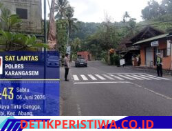 Pastikan Kawasan Wisata Kondusif,  Sat Lantas Berikan Pengamanan di Kawasan Obyek Wisata Tirtagangga