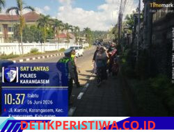 Jaga Kamseltibcar Lantas, Satlantas Polres Karangasem Laksanakan Patroli Dialogis 