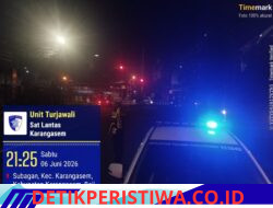 Cegah Aksi Balap Liar, Sat Lantas Polres Karangasem Gelar Patroli pada Malam Minggu