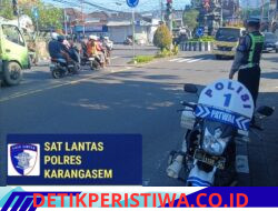 Jaga Ketertiban dan Kelancaran Arus Lalulintas, Personil Lantas Laksanakan Gatur Pagi di Ktl 1 Subagan