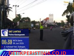 Cegah Lakalantas, Unit Turjawali Sat Lantas Lakukan Gatur Lalin di Pos 3 Patung Salak Jasri