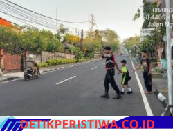 Pastikan Kelancaran Arus Lalu Lalulintas, Sat Samapta Polres Karangasem Laksanakan Strong Point Pagi 