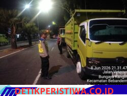 Wujudkan Kamseltibcarlantas, Polsek Bebandem Intensifkan Patroli Imbangan Malam Hari