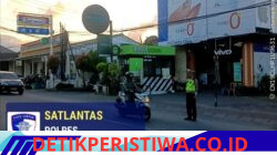 Rutinitas Anggota Lantas Polres Karangasem Lakukan Gatur Pagi di Simpang Tiga BTN Taman Asri Karangasem
