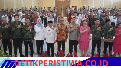 Dalam Rangka HUT Ke – 80 Tahun 2026 Polres Oku Timur Bersama Pemerintah Oku Timur, Pengadilan Agama Dan Kementerian Agama Menggelar Sidang Isbat Nikah Masal