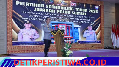 Buka Pelatihan Satkamling 2026, Kapolda Sumsel Tekankan Gotong Royong dan Pemanfaatan Teknologi