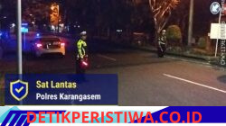 Ciptakan Kamseltibcarlantas, Satuan Lalulintas Polres Karangasem Intensifkan Giat Blue Light Patrol
