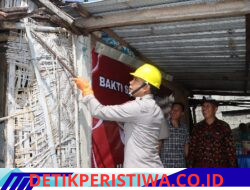 Tutup Rangkaian Baksos Hari Bhayangkara ke-80, Kapolres Karangasem Resmikan Proses Pembangunan Bedah Rumah Layak Huni