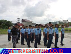Tanamkan Disiplin dan Jiwa Korsa, Pasops Lanal Nias Pimpin Pembinaan Siswa SMA Taruna Hang Tuah Teluk Dalam
