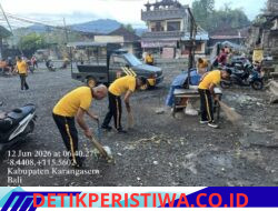 Ciptakan Lingkungan Bersih dan Asri di Hari Lingkungan Hidup Sedunia 2026, Polsek Bebandem Bersama Instansi Terkait Gelar Aksi Bersih-Bersih 