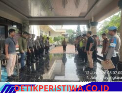 Sesudah dan Sebelum Tugas Piket Jaga di Mako, Sat Lantas Polres Karangasem Laksanakan Apel Serah Terima Tugas Jaga