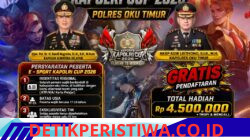 Kegiatan Jalan Santai Dan Olahraga Bersama Forkopimda Dalam Rangkaian Hut Bhayangkara Ke-80 Tahun 2026 Polres Oku Timur