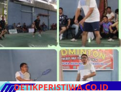 Kegiatan Nonton Bareng Piala Dunia Bersama Masyarakat Di Polres Oku Timur