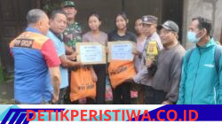 Bhabinkamtibmas Desa Sangkan Gunung Dampingi Penyaluran Bantuan, kepada Anak Yatim Piatu