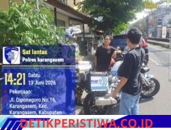 Tekan Angka Pelanggaran Lalulintas, Unit Turjawali Sat lantas Berikan Himbauan Tertulis kepada Pengendara di Jalan Diponogoro