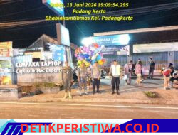 Sinergi Personel Polsek Bebandem Amankan Jalur Akhir Pekan di Simpang Empat Veteran Barat