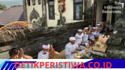 Perkuat Mental Spiritual Personel, Polsek Bebandem Gelar Persembahyangan Bersama di Hari Tilem Sasih Sada