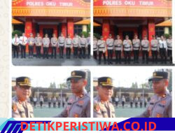 Kapolsek Belitang III, IPTU SAPARIYANTO, S. H, Terima Penghargaan Dari Kapolres OKU Timur Dalam Operasi Pekat Musi Tahun 2026