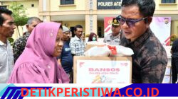 300 Paket Bansos untuk Warga, Polres Aceh Timur Tebar Kepedulian di Hari Bhayangkara Ke-80