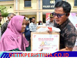 300 Paket Bansos untuk Warga, Polres Aceh Timur Tebar Kepedulian di Hari Bhayangkara Ke-80