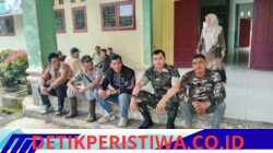 Sertu Nopri Ifindi Gelar Komsos dengan Aparatur Desa Pantan Tengah