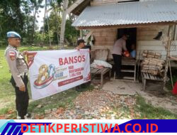 Polsek Peureulak Timur Wujudkan Tema “Polri untuk Masyarakat” melalui Bansos HUT Bhayangkara Ke-80