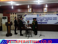 Pengganti Antar Waktu KIP Kota Langsa Dilantik Walikota Langsa