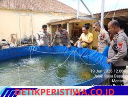 Dukung Ketahanan Pangan Nasional, Kapolsek Rendang Tinjau Budidaya Ikan Nila 