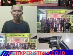 Polres Oku Timur Berhasil Mengamankan Seorang Pria Yang Menyimpan Atau Memiliki Senjata Api