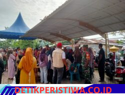 Penyaluran Bantuan Pangan untuk Warga Desa Lancang Barat dan Bangka Jaya Dipusatkan di Desa Bangka Jaya