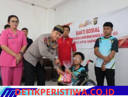 Bentuk Kepedulian di Momen Hari Bhayangkara ke-80, Kapolda Bali Serahan Sembako dan Bingkisan kepada Warga dan Anak-anak YPAC Bali
