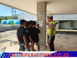 Personil Piket Sat Lantas Polres Mesuji Laksanakan Patroli Janji Jaga di Kawasan Islamic Center