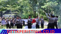 Polres Karangasem Gelar Upacara Perabuan Jenazah Almarhum IPTU I Nyoman Karianto, di Setra Desa Adat Seraya