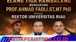 Dewan Pimpinan Nasional Elang Tiga Hambalang Mendukung Prof. Ahmad Fadli, S.T., M.T., Ph.D. Sebagai Rektor Universitas Riau