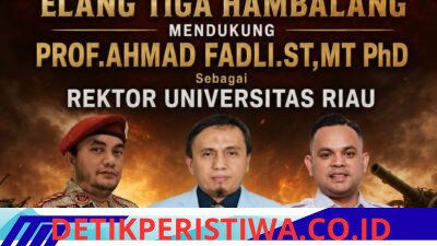 Dewan Pimpinan Nasional Elang Tiga Hambalang Mendukung Prof. Ahmad Fadli, S.T., M.T., Ph.D. Sebagai Rektor Universitas Riau