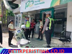 Pastikan Situasi Kondusif, Personel Polsek Rendang Patroli Pantau Situasi Seputaran Pura Besakih dan Objek Vital