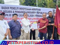 BPI KPNPA RI dan Laskar Gibran dan HAMASS Sumsel Lakukan Aksi Damai di Kantor BPK RI Sumsel