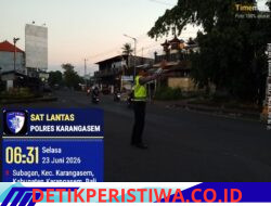 Pastikan Kelancaran Arus Lalulintas, Sat Lantas Lakukan Gatur Lalin di Pos 3 Patung Salak Jasri