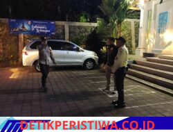 Melalui Giat Blue Light Patrol Personil Polsek Selat Sambangi Security BRI Unit Selat, Perkuat Sinergi Jaga Keamanan Objek Vital