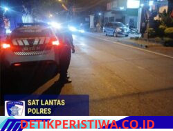 Cegah dan Antisipasi Terjadinya Laka Lantas, Satlantas Polres Karangasem Intensifkan Patroli Malam 