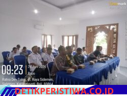 Bhabinkamtibmas Desa Sidemen Hadiri Musdes Penyusunan RKP Desa Tahun 2027, di Aula Kantor Desa Sidemen