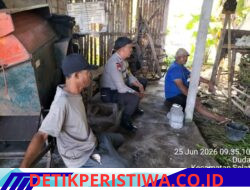 Bhabinkamtibmas Desa Duda Utara Sambangi Warga Binaan, Sampaikan Pesan Kamtibmas