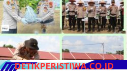 Giat Penanaman Bibit Pohon Pada Program Penghijauan Dan Pelestarian Lingkungan Bertempat Di Aspol Polres Oku Timur Dalam Rangka Memperingati HUT Bhayangkara Ke 80 Tahun 2026