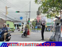 Jaga Ketertiban dan Kelancaran Arus Lalulintas, Personil Lantas Lakukan Gatur Pagi di Ktl 1 Subagan
