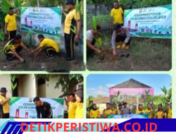 Sambut HUT Ke-80 Bhayangkara, Polsek Belitang III Tanam bibit Pohon Untuk Kelestarian Lingkungan